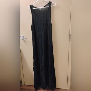 Standard James Perse Ruffle Hem Sleeveless Scoop Neck Maxi Dress Sz 2 Sz M